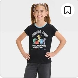 Inside Out Kids Black T-Shirt